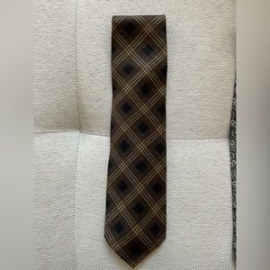 Structure Silk Tie Brown